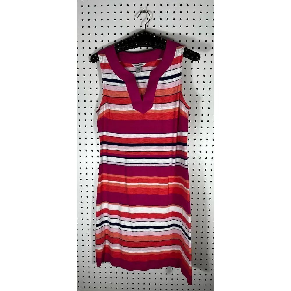Tommy Bahama striped cotton tank dress size xs